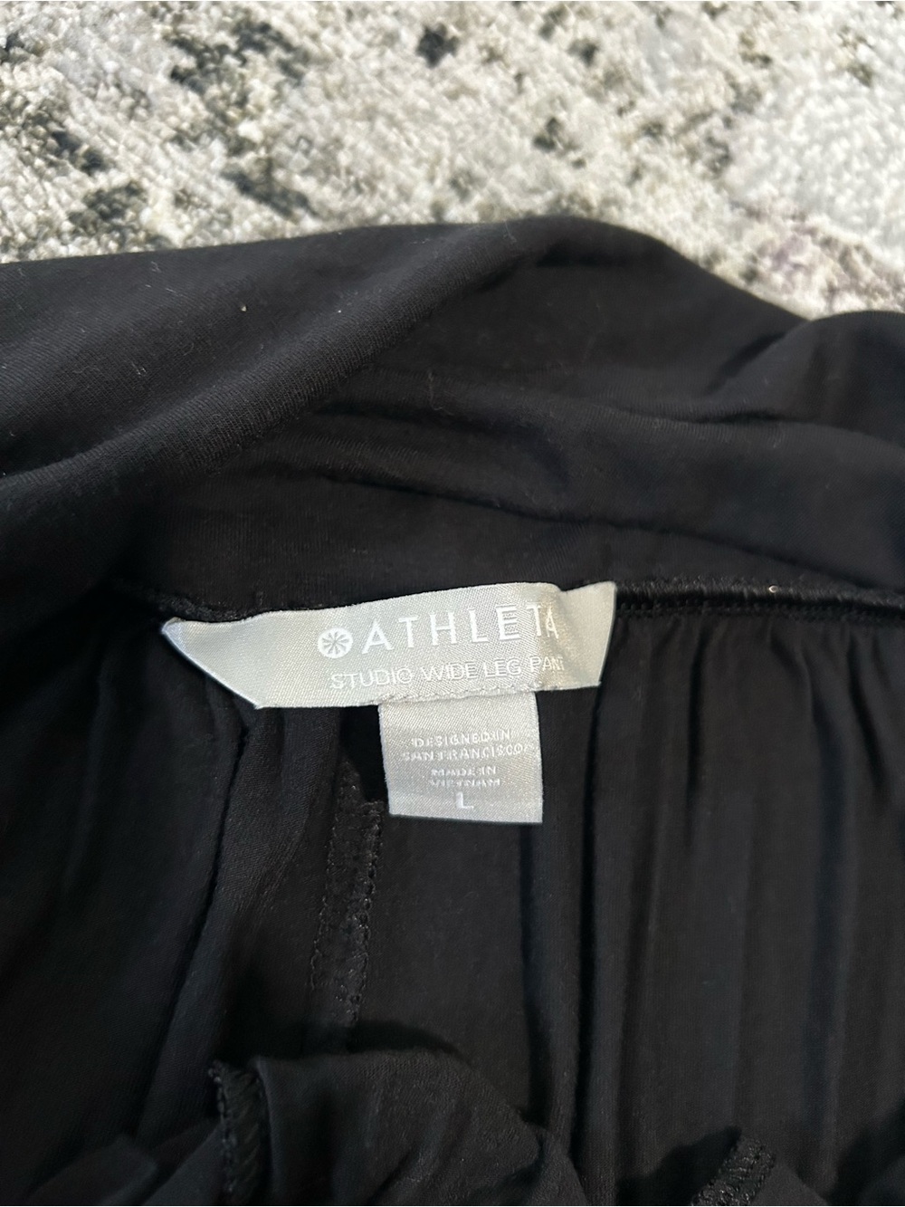 Athleta Black Studio Wide-Leg Pants - Flowy Palazzo Style - Picture 3 of 4